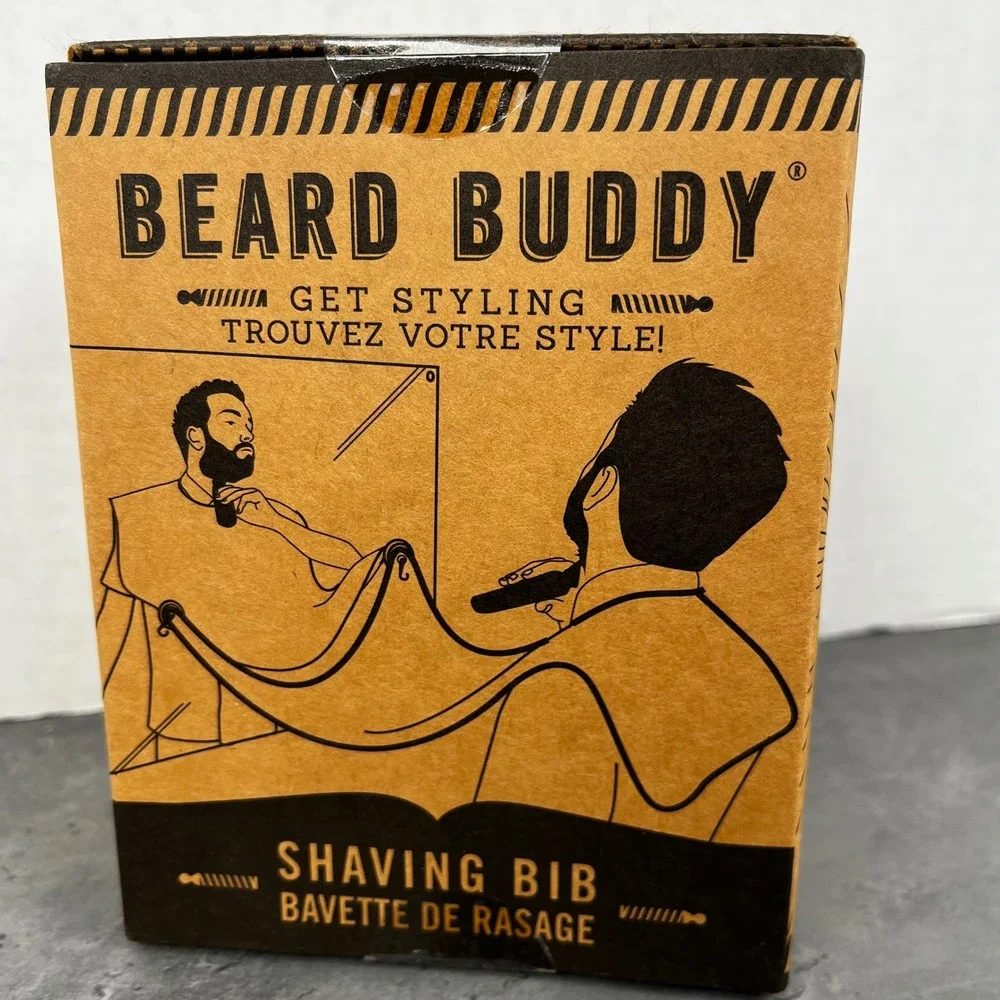 Beard Buddy Shaving Bib for Men Get Styling‎ Prevent Mess New Sealed Unused